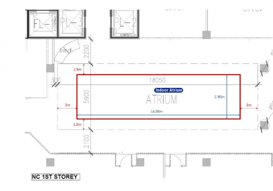 Canberra Plaza L1 Indoor Atrium